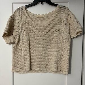Solitaire Cream Crochet Blouse